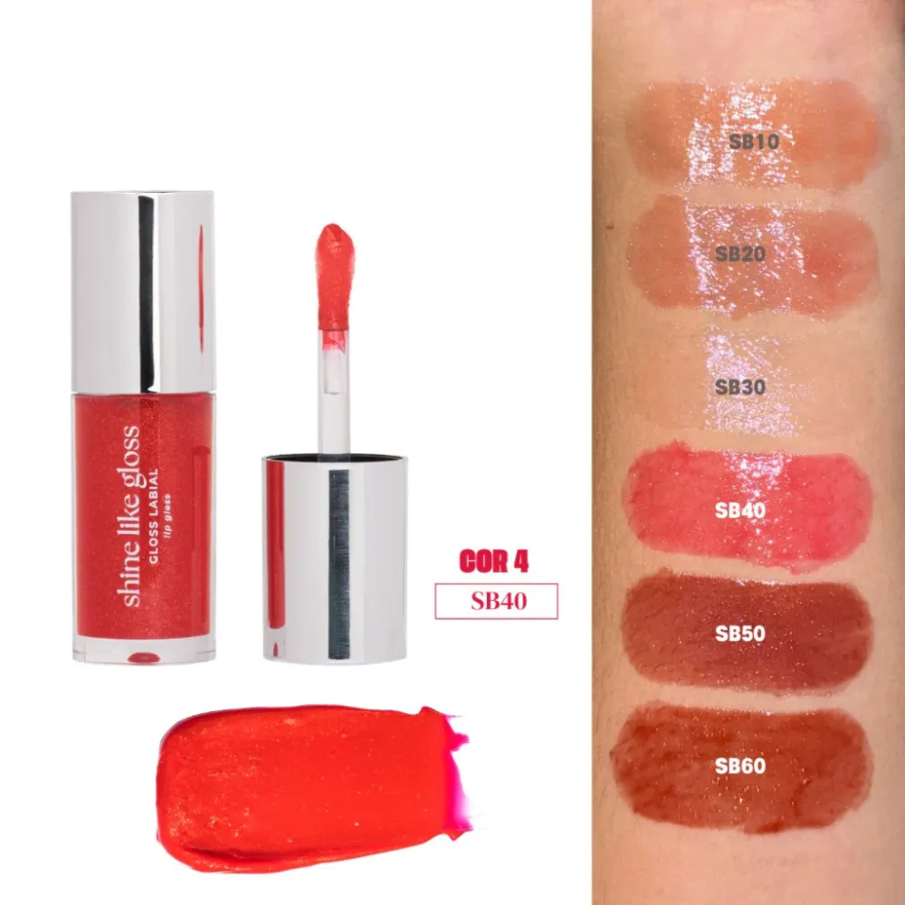 Gloss Labial Shine Like - Linha Blow -Ruby Rose